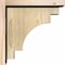 Ekena Millwork Mediterranean Rough Sawn Corbel w/Backplate, Douglas Fir, 6"W x 12"D x 12"H COR06X12X12MED01RDF - alternate 4